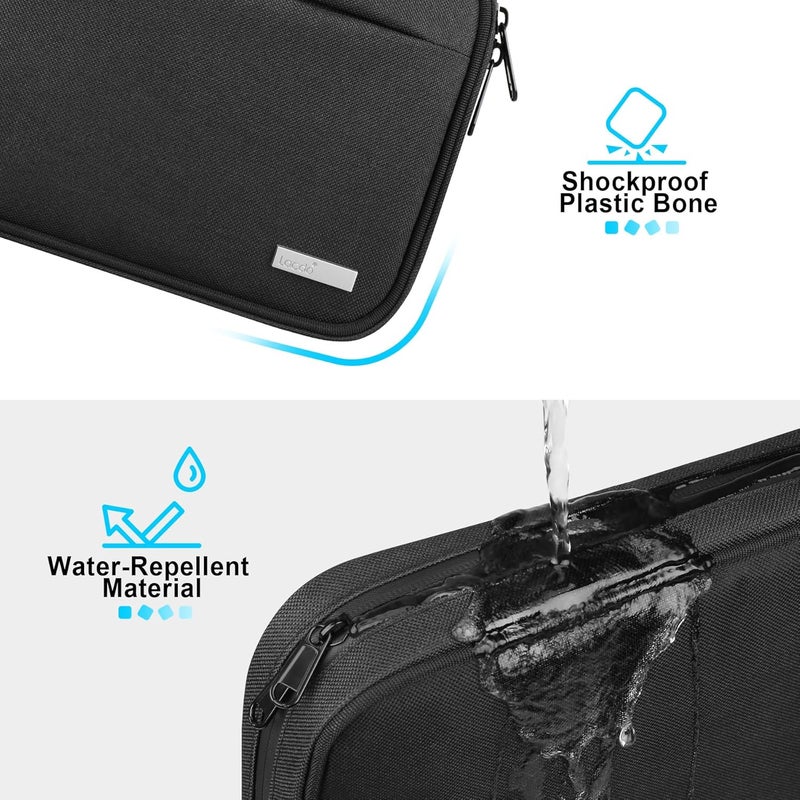 Lacdo USB Flash Drive Case Thumb Drive Holder Case Organizer Portable Electronic Accessories Storage Bag for SanDisk/SamData/Samsung USB Flash Drives Jump Drive Memory Stick, SD Card, Cables, Black - Image 5